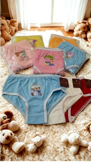 Kit c/3 Calcinha Infantil Algodão