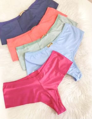 Calcinha Fio Duplo Cós Alto