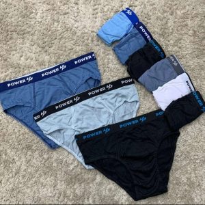 kit c/3 Cuecas Slip Algodão c/Cós