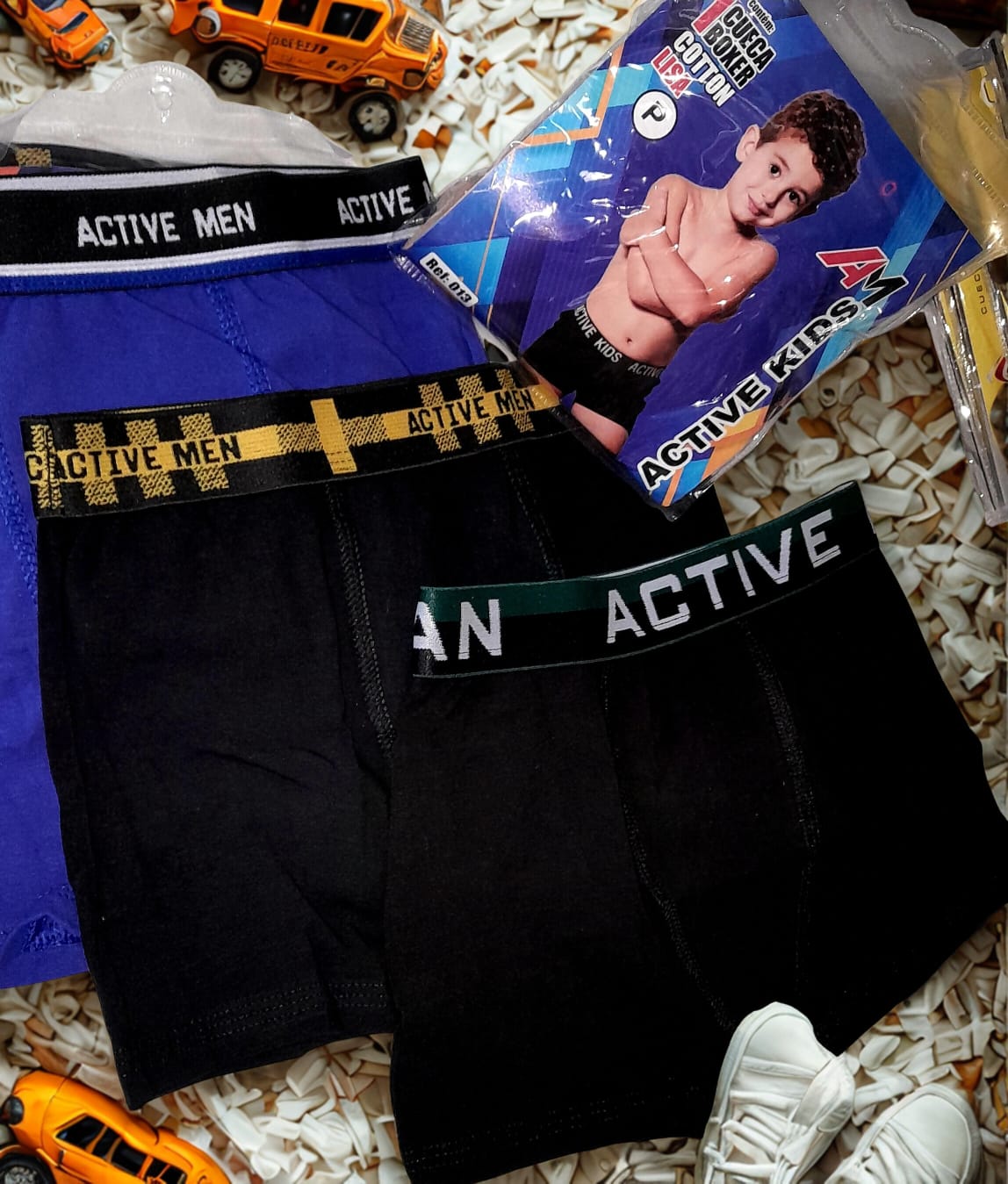 Cueca Boxer Cotton Lisa Infantil - Imagem 2