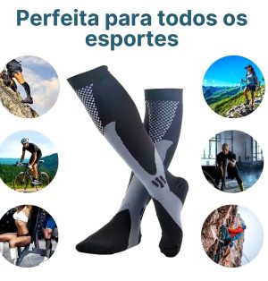 Meia de Compressão Esportiva Unissex